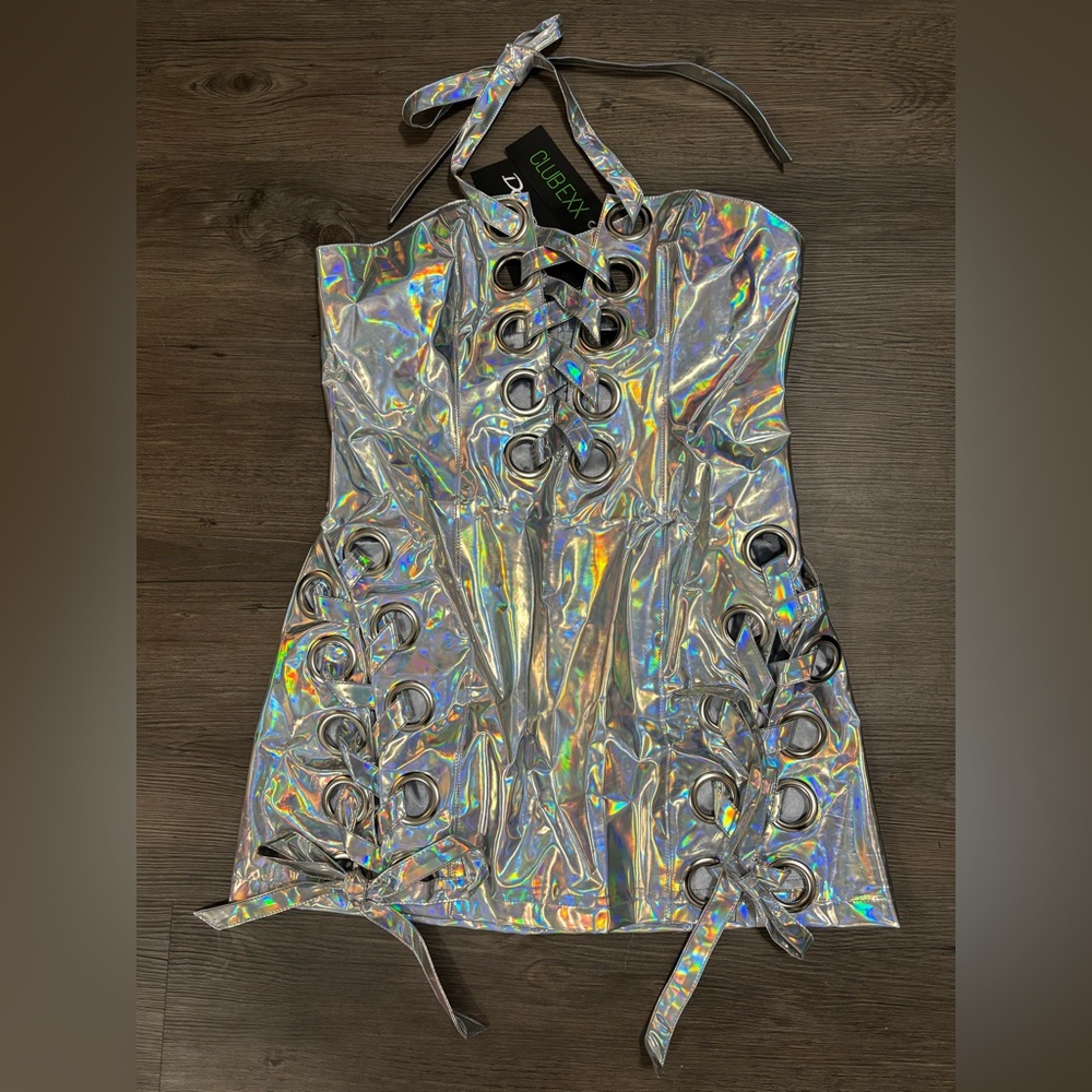 NWT Dolls Kill / Club Exx Luminous Leviathan Bodycon Dress
